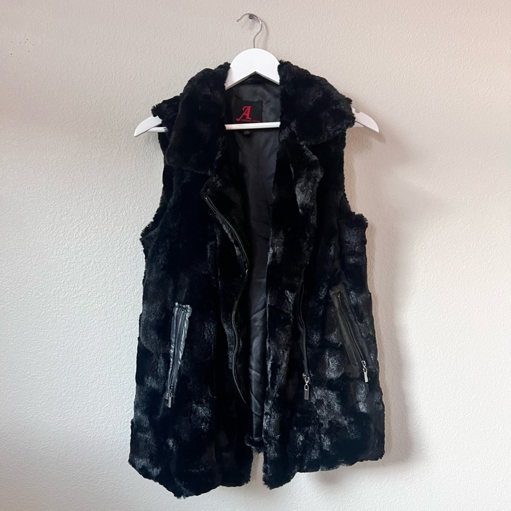 Holiday Faux Fur Vest Adrienne Landau